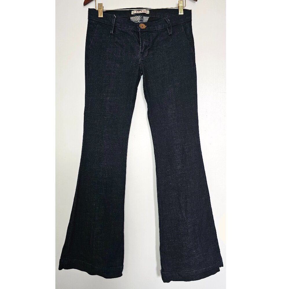 J Brand 742 IND Low Rise Flare Jeans 27 Indigo Dark Wash